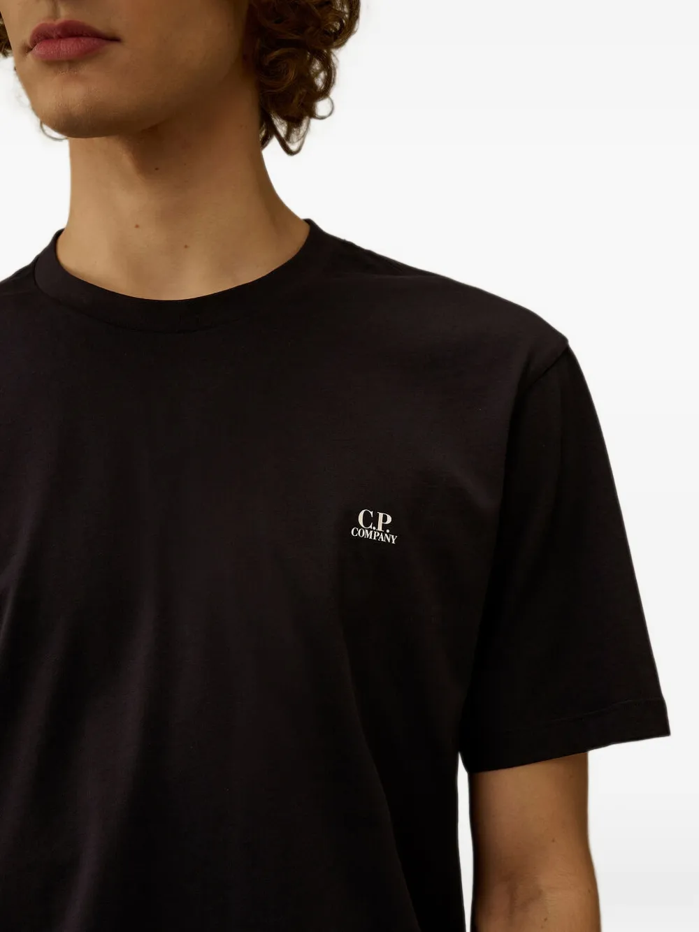 C.P. Company 30 1 jersey Goggle T-shirt met korte mouwen Zwart