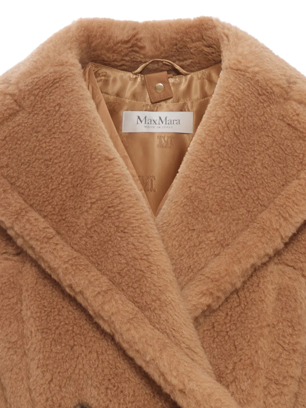 Max Mara Double-breasted Coat In Brown