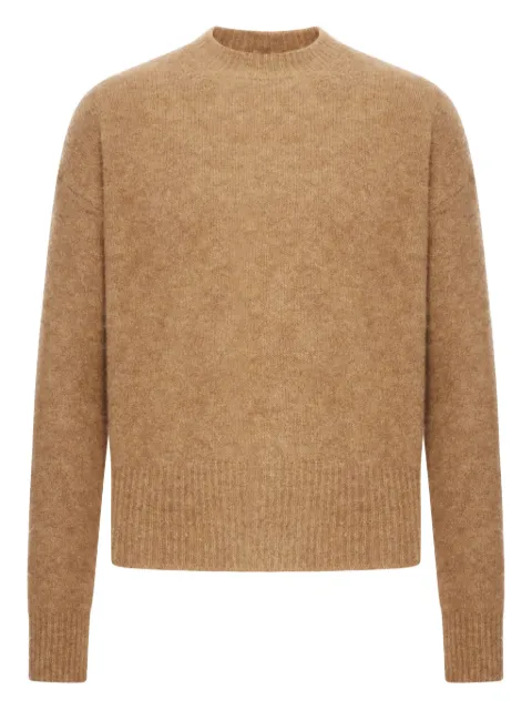 AMI Paris logo-detail crew-neck sweater