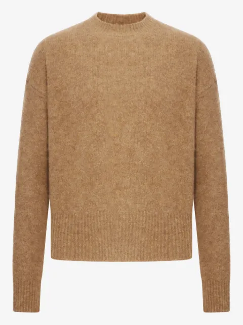 AMI Paris logo-detail crew-neck sweater