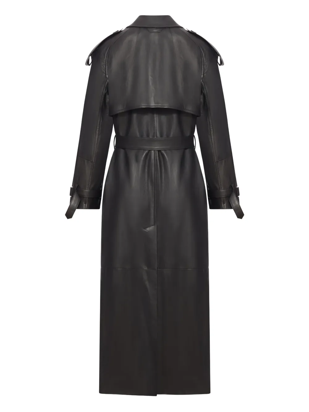 Salvatore Santoro Belted Trench Coat In Black