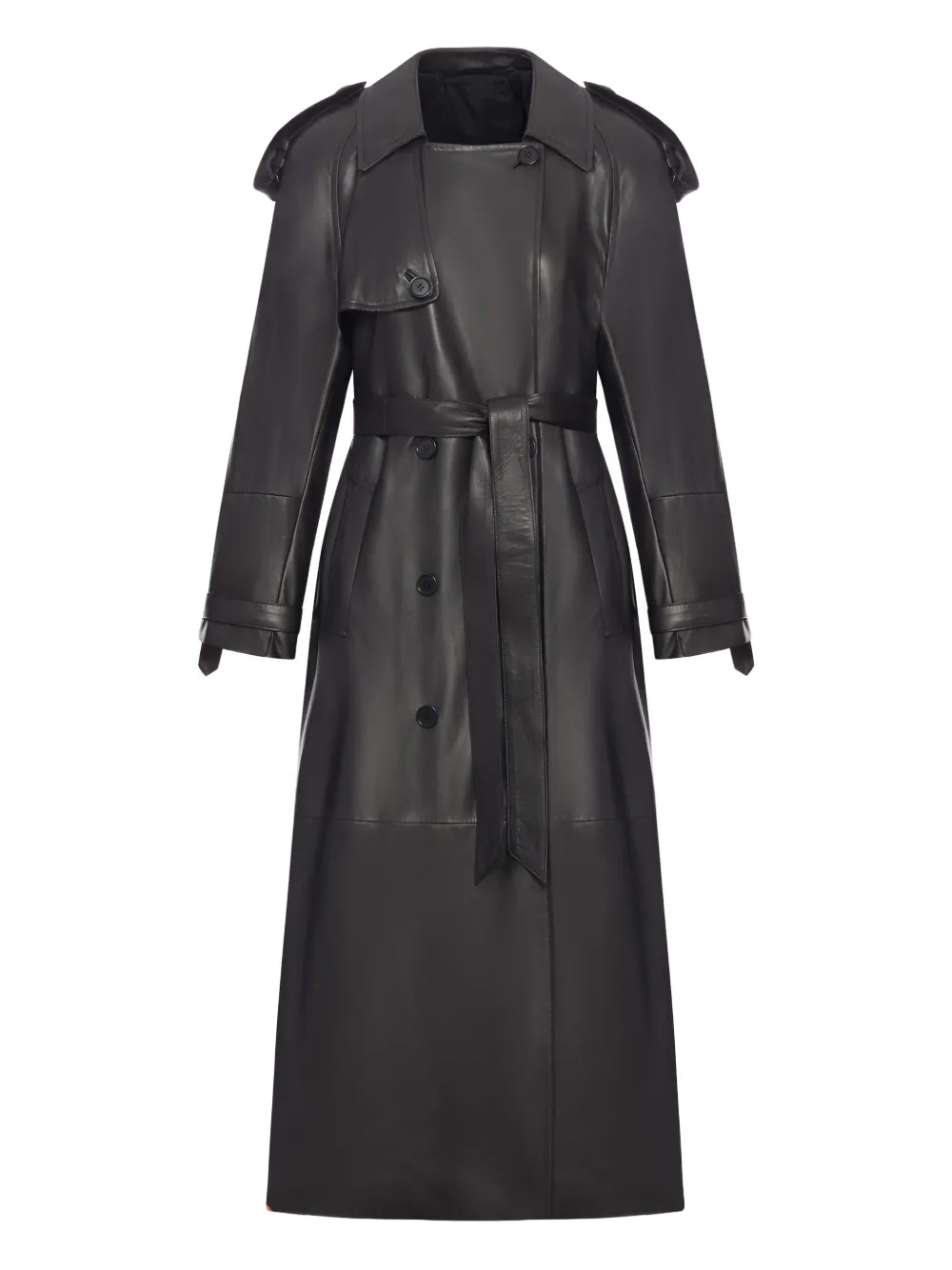 Salvatore Santoro Belted Trench Coat In Black