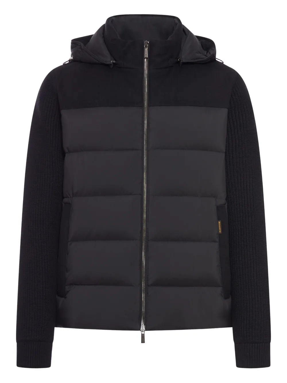 Moorer hooded down jacket | Black | Image 1