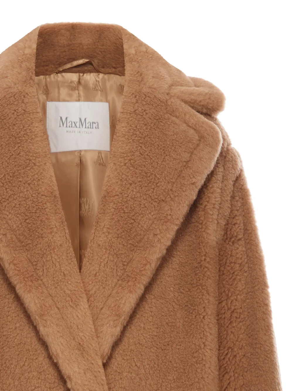 Max Mara Teddy Bear Icon Coat Short In Brown