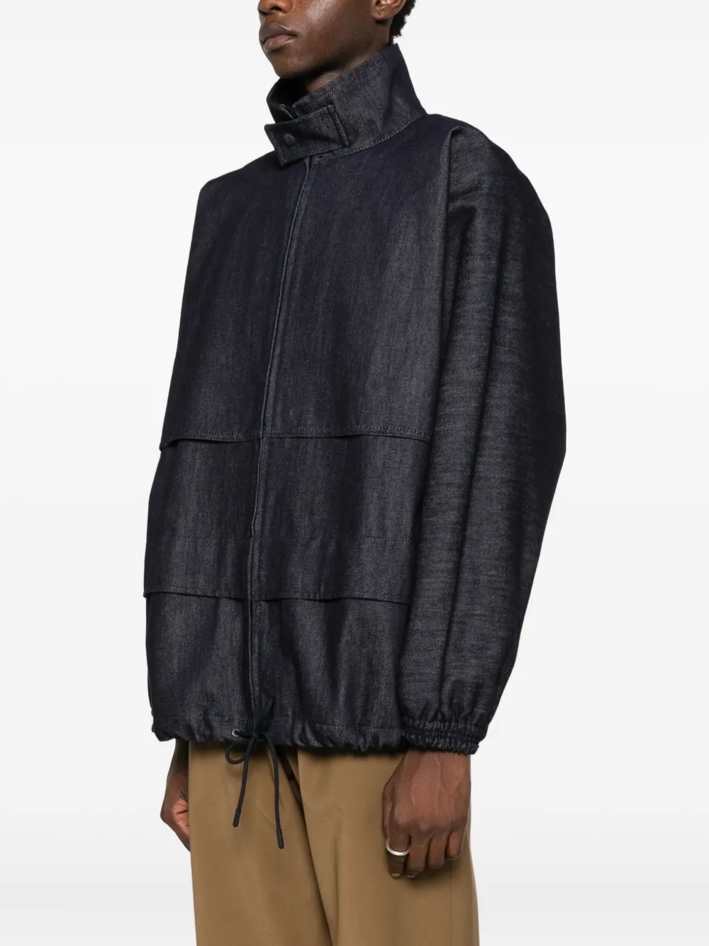 Lacoste Denim jack Blauw