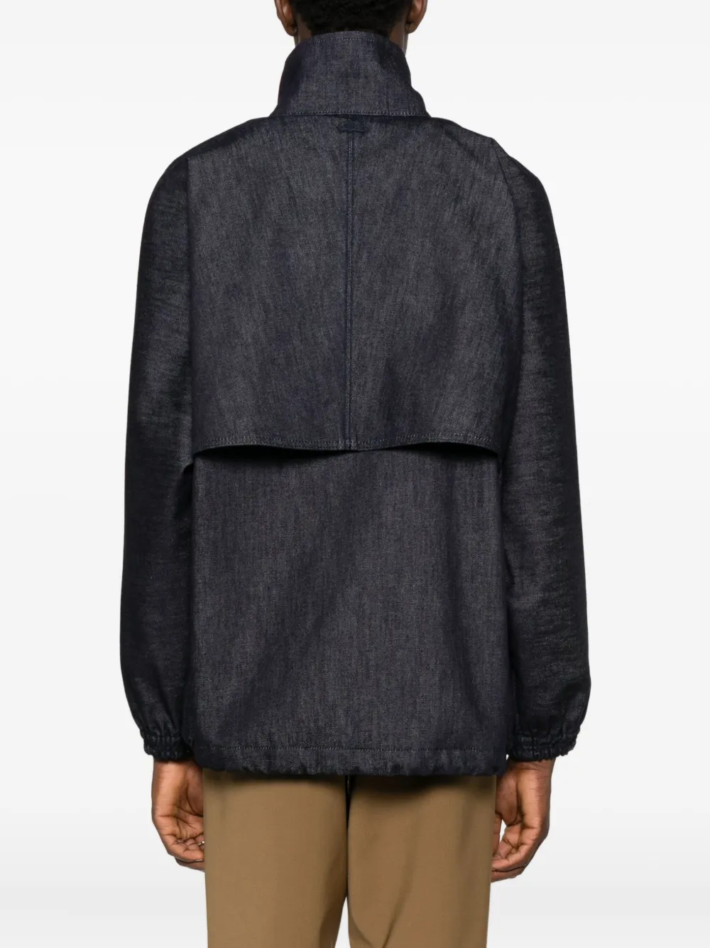 Lacoste Denim jack Blauw