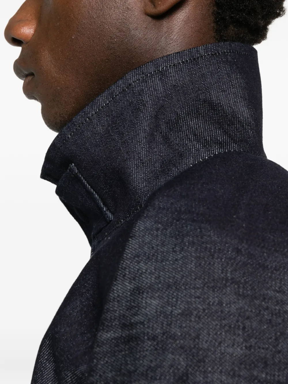 Lacoste Denim jack Blauw