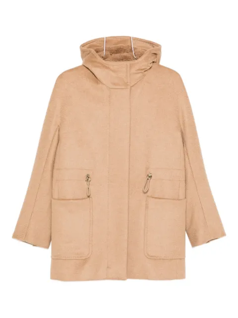 Max Mara drawstring-waist hooded coat 