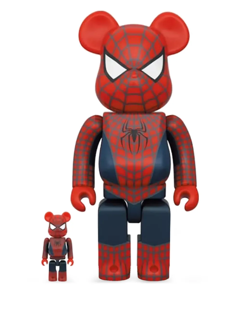 Medicom Toy X Marvel Spider-man Be@rbrick 400% & 100% Figure Set In Red