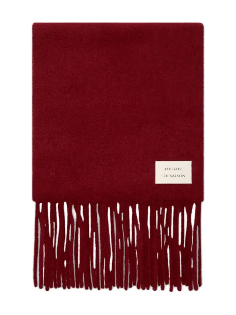 Loulou Santo fringed-edge scarf