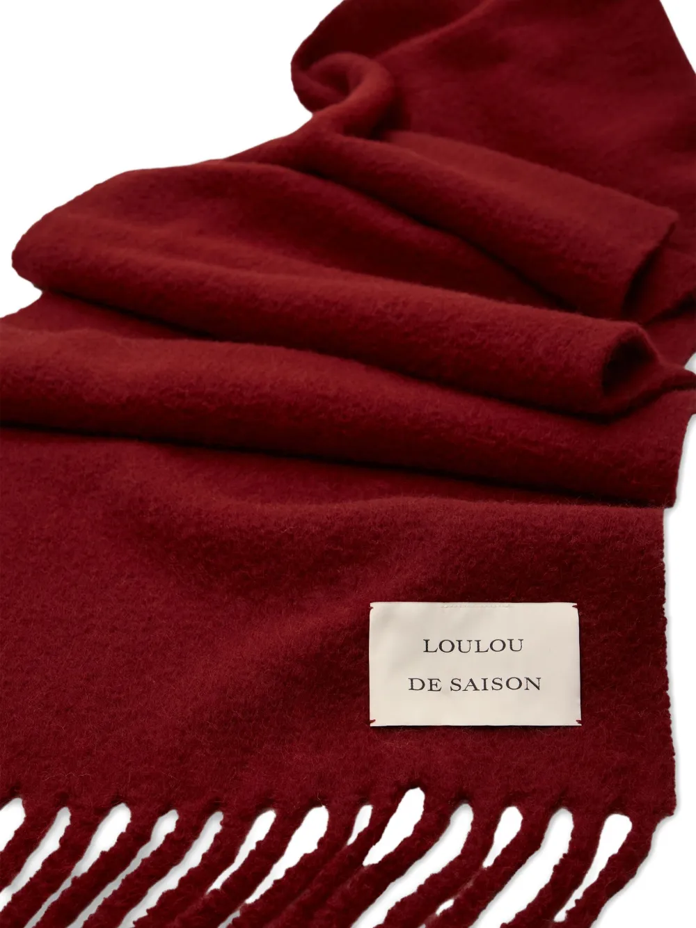 Loulou Santo fringed-edge scarf | Image 2