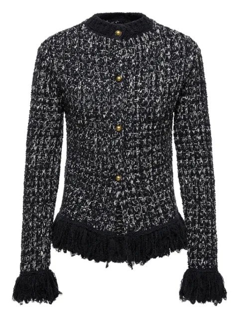 Moncler fringed button cardigan
