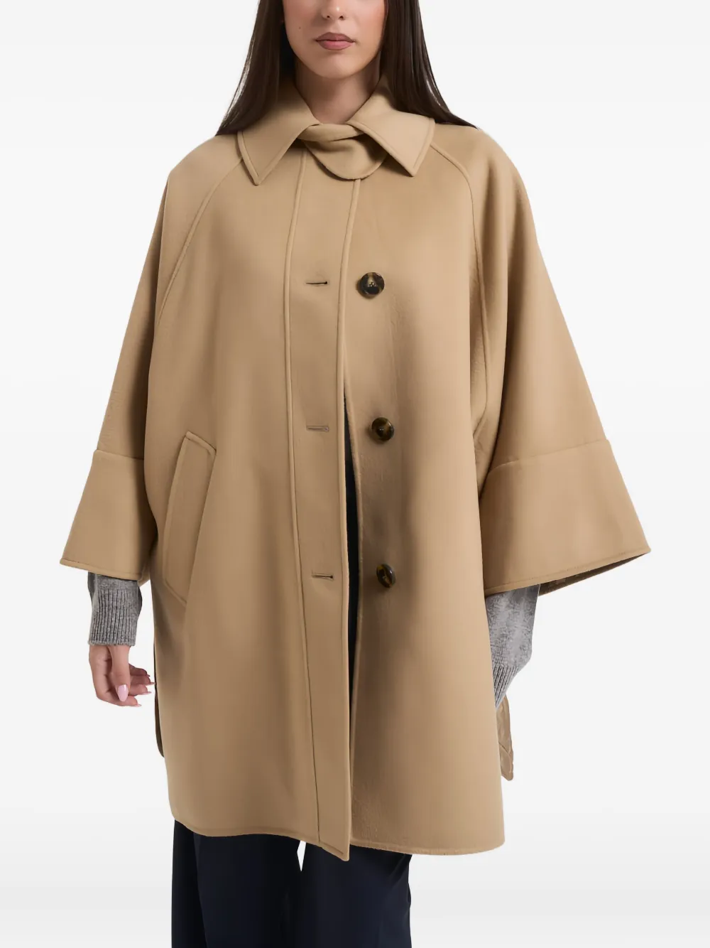 Weekend Max Mara Rufo single-breasted coat | Brown | Image 1