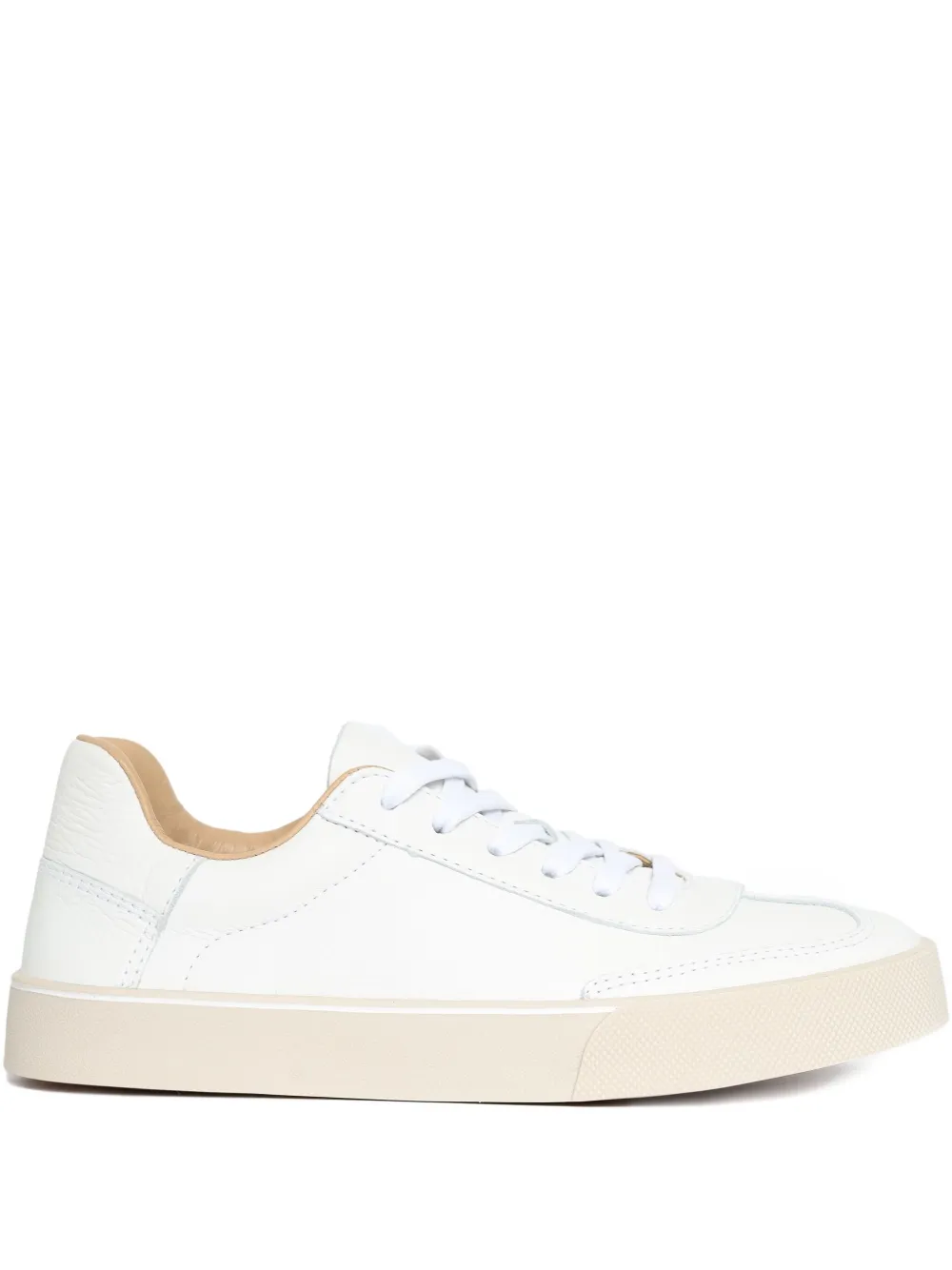 Sarah Chofakian White Light Leather Sneakers In White