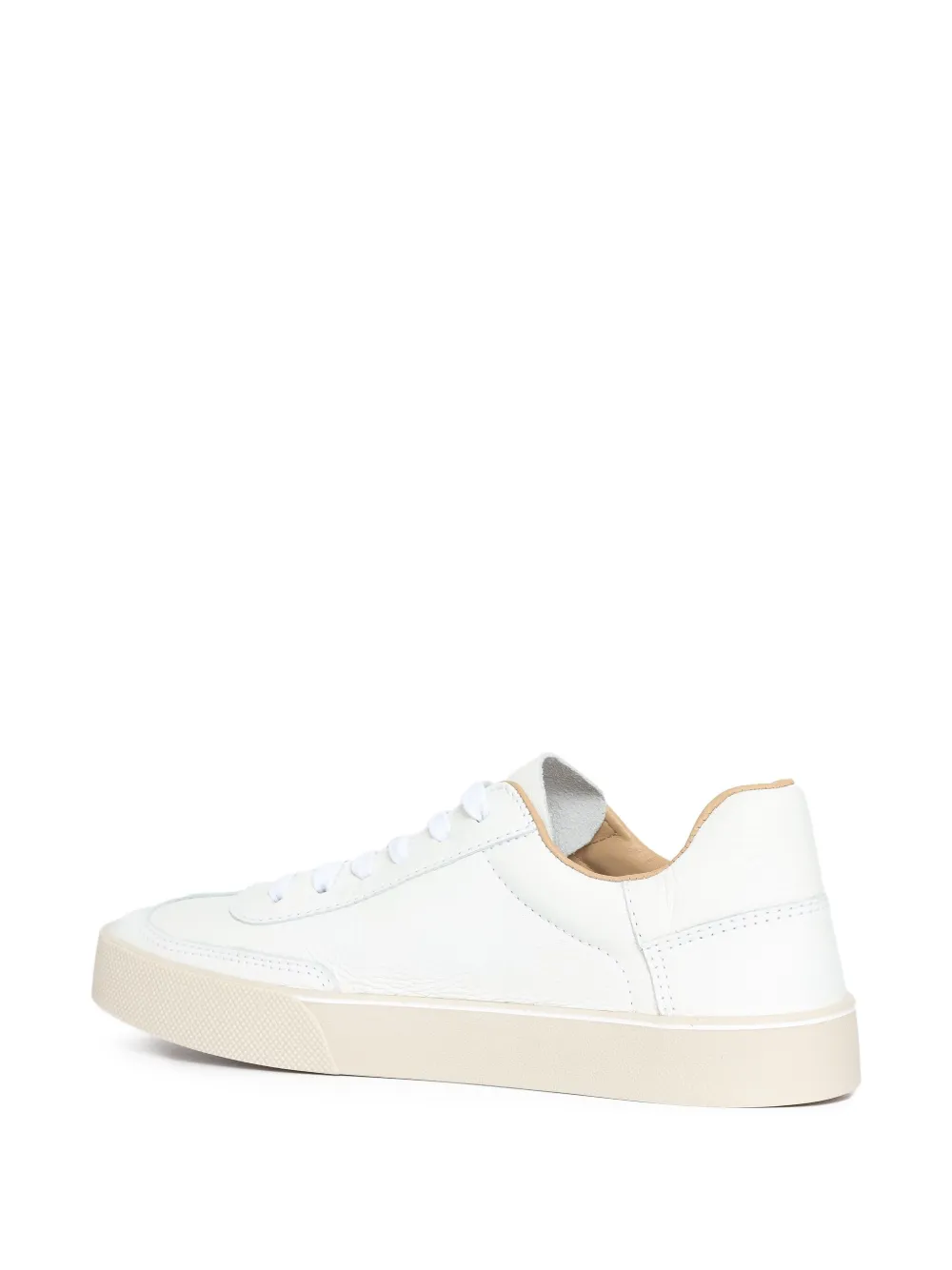 Sarah Chofakian White Light Leather Sneakers In White