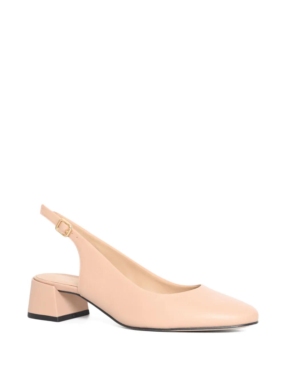 Sarah Chofakian 3.5mm Slingback Latte Pumps In Neutral