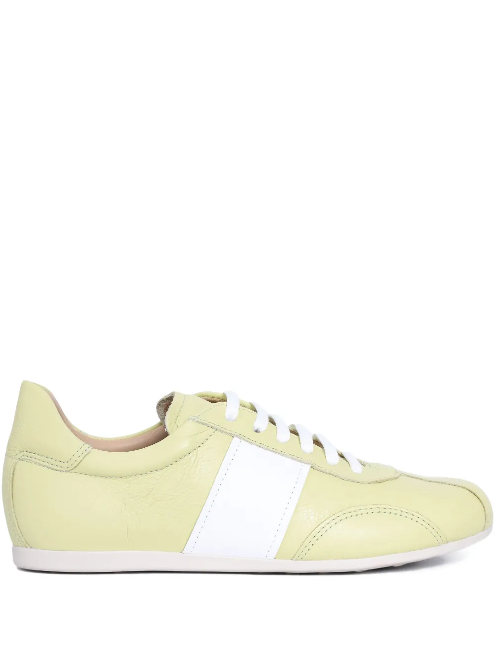 Sarah Chofakian Mochi Stripe Sneakers In Yellow