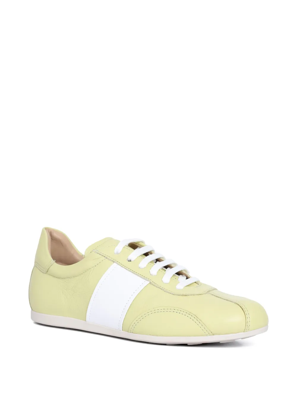 Sarah Chofakian Mochi Stripe Sneakers In Yellow