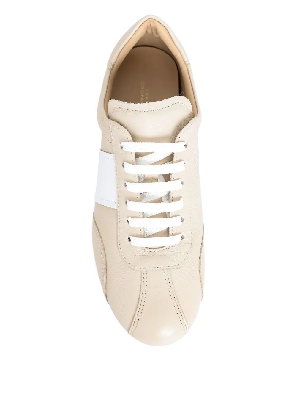 Sarah Chofakian Mochi Stripe Sneakers In Neutral