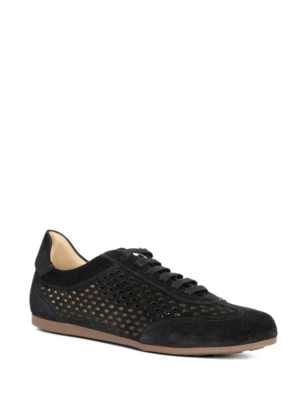 Sarah Chofakian Gelato perforated sneakers - Zwart
