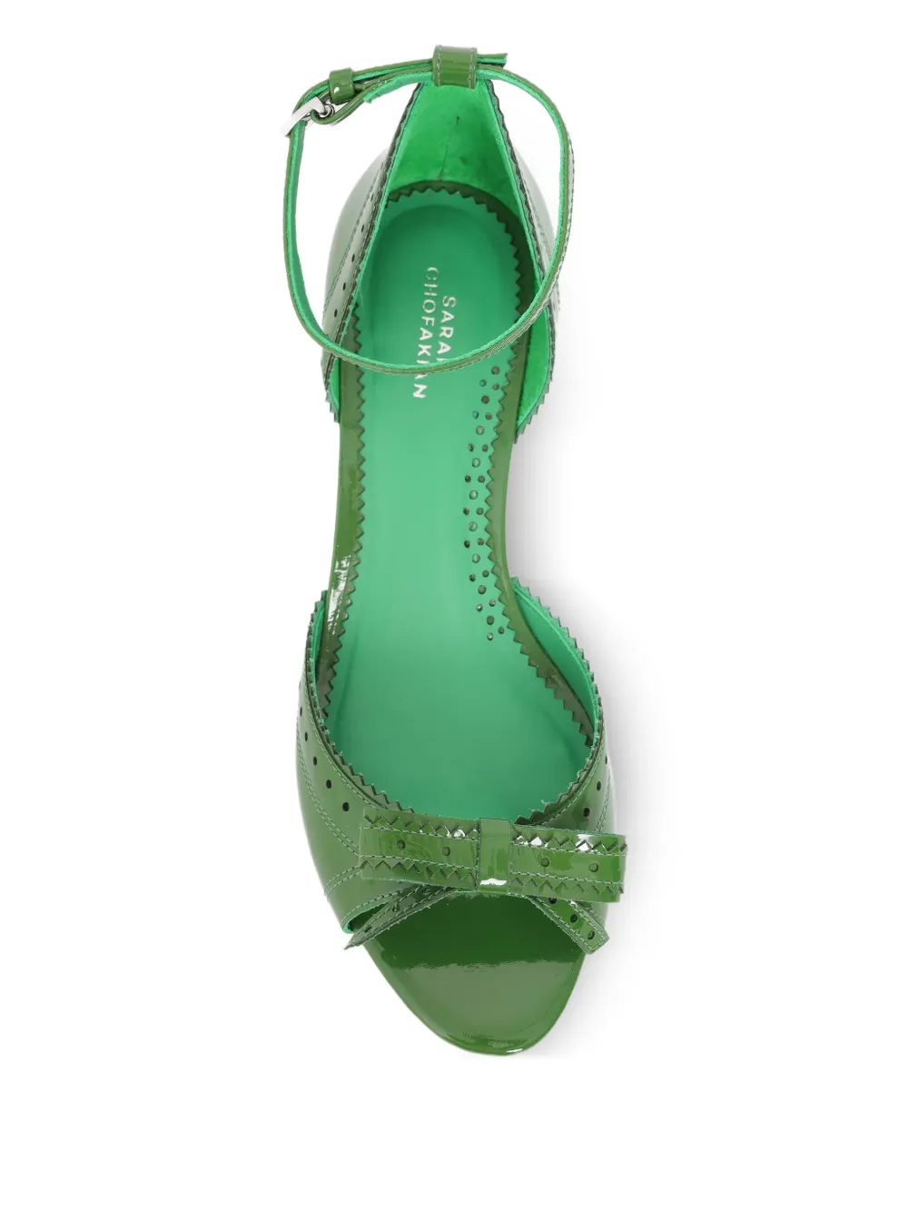 Sarah Chofakian 55 mm Macaron sandalen Groen