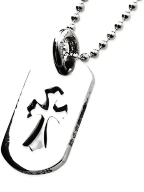 Chrome Hearts dije de placa de perro con abertura