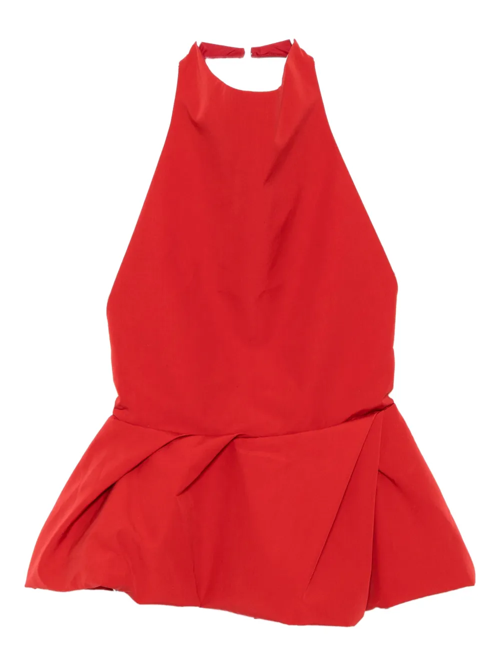 Magda Butrym top con cuello halter y peplum | rojo | Image 1