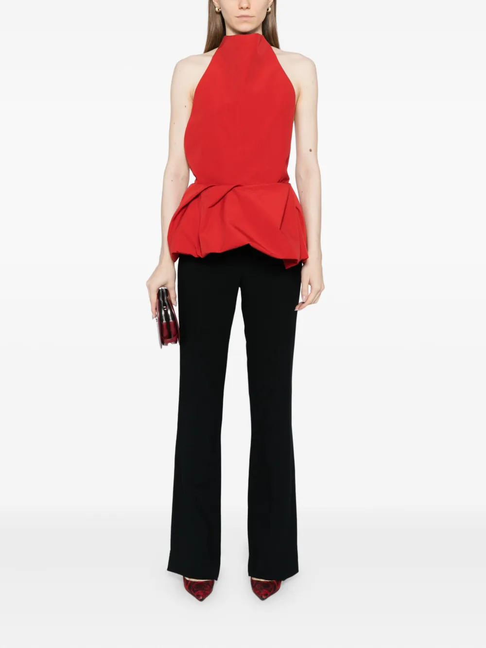 Magda Butrym top con cuello halter y peplum | Blusas | Image 2