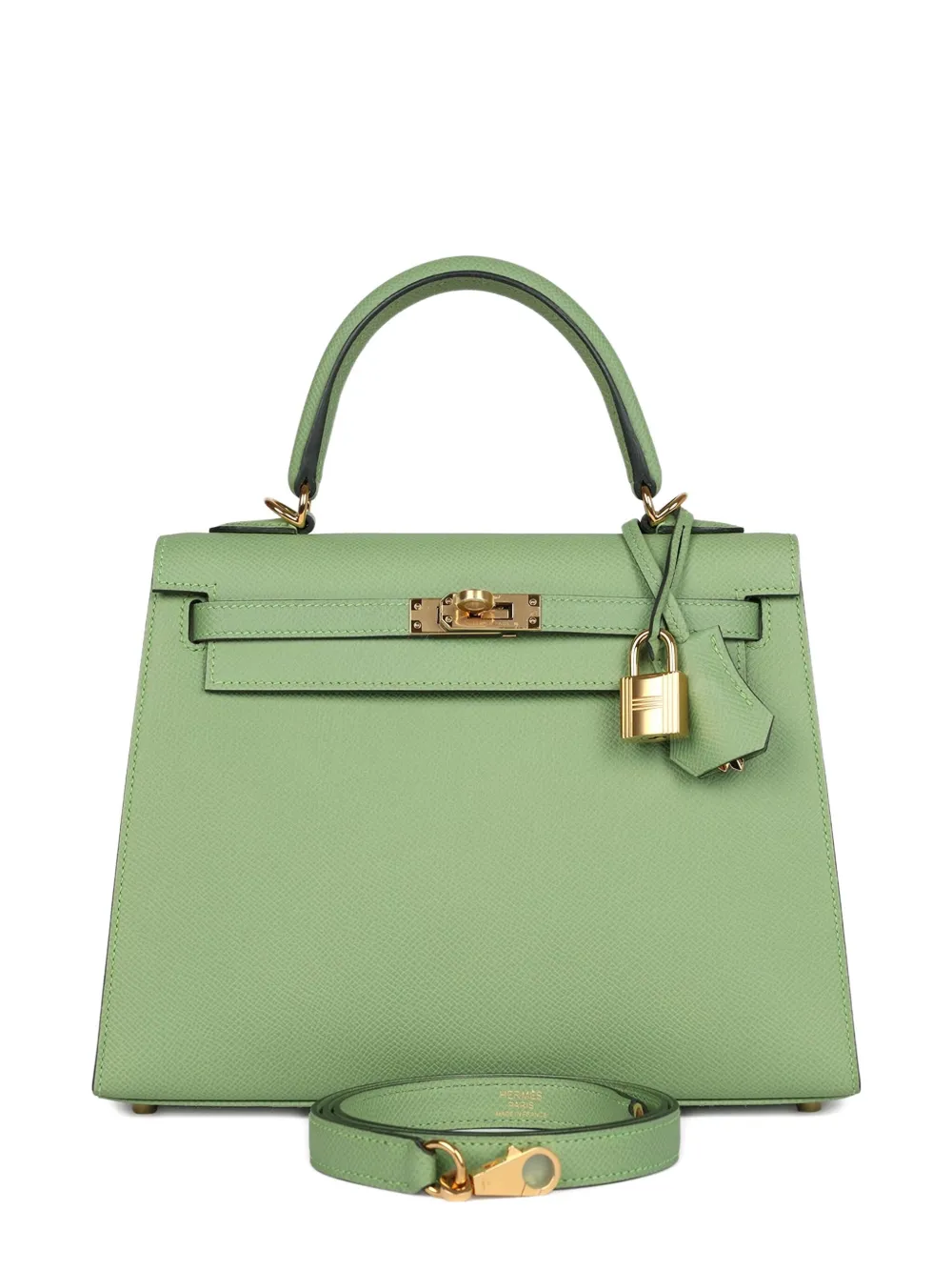 Hermès Pre-Owned Borsa tote Kelly 25 in pelle - Verde