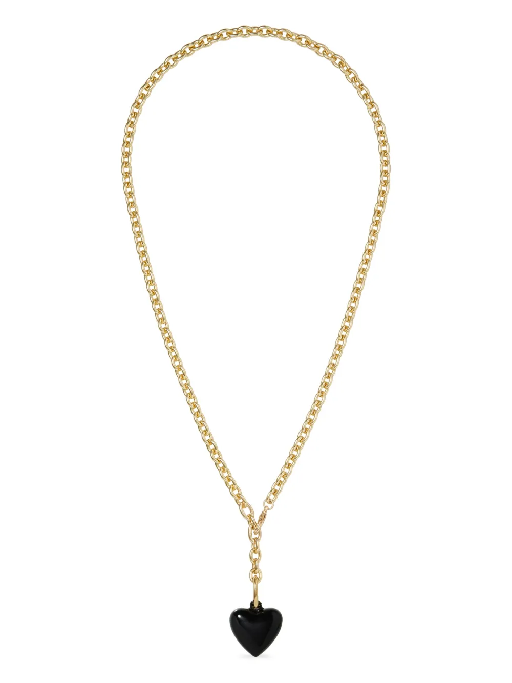 Roxanne Assoulin The Mini Puffy Heart necklace | Black | Image 1
