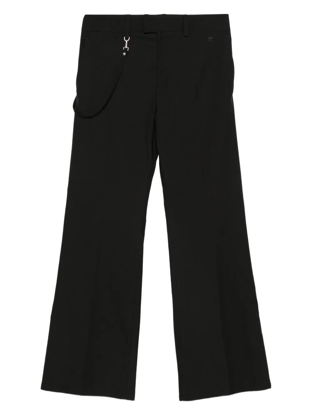 Courrèges belt-loops trousers | Black | Image 1
