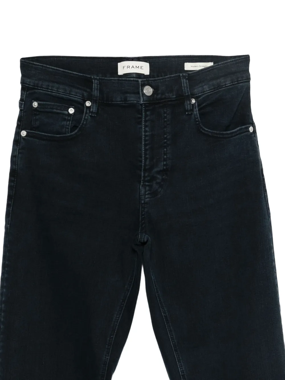 FRAME Straight jeans met knopen Blauw