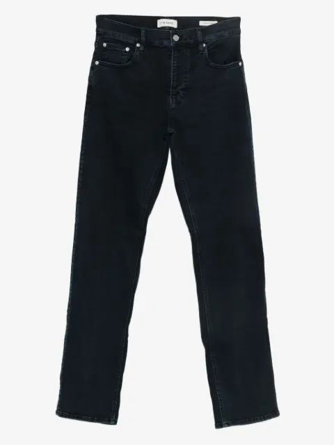 FRAME buttoned straight-leg jeans