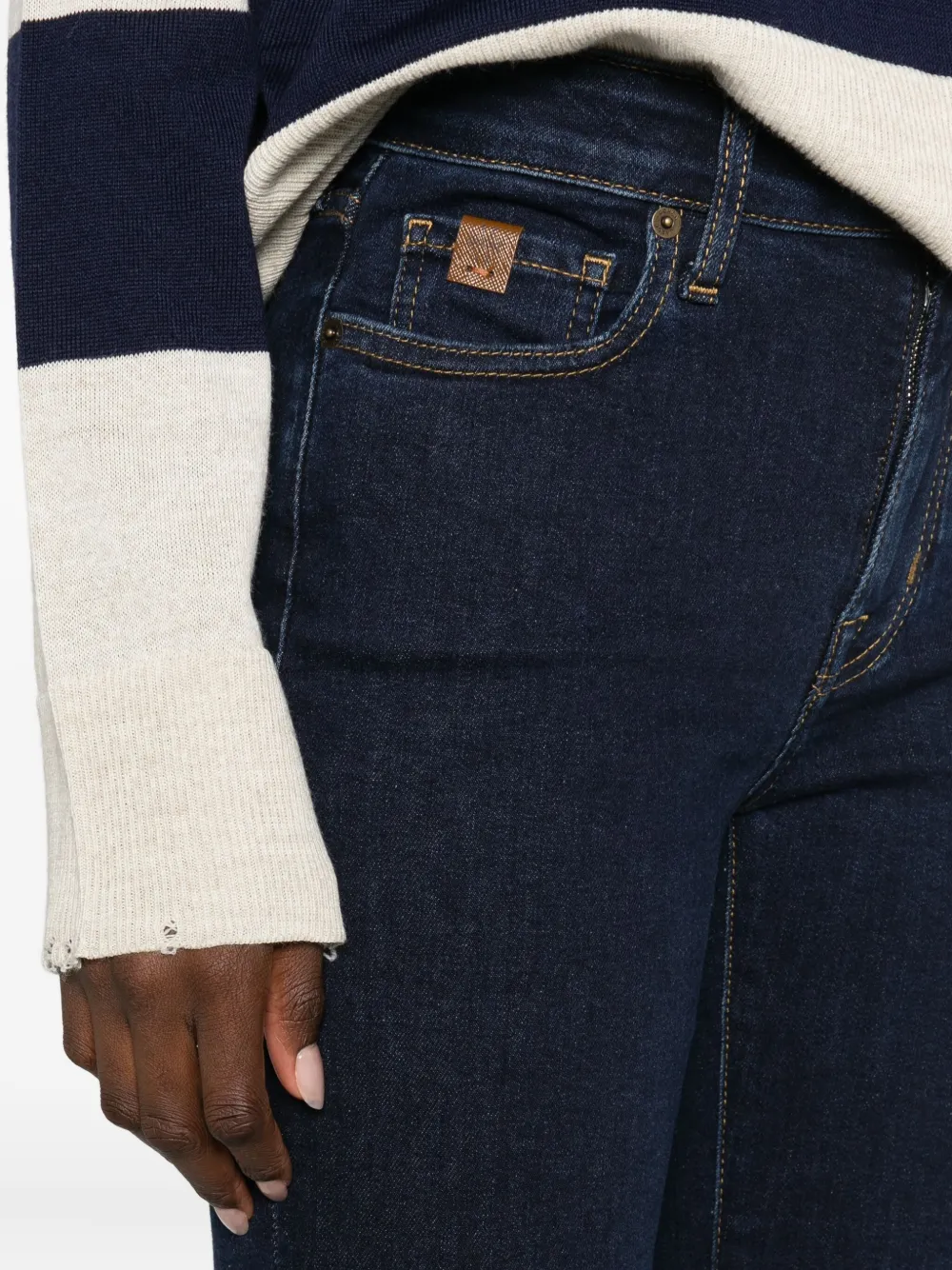 Jacob Cohën Jeans met logopatch Blauw