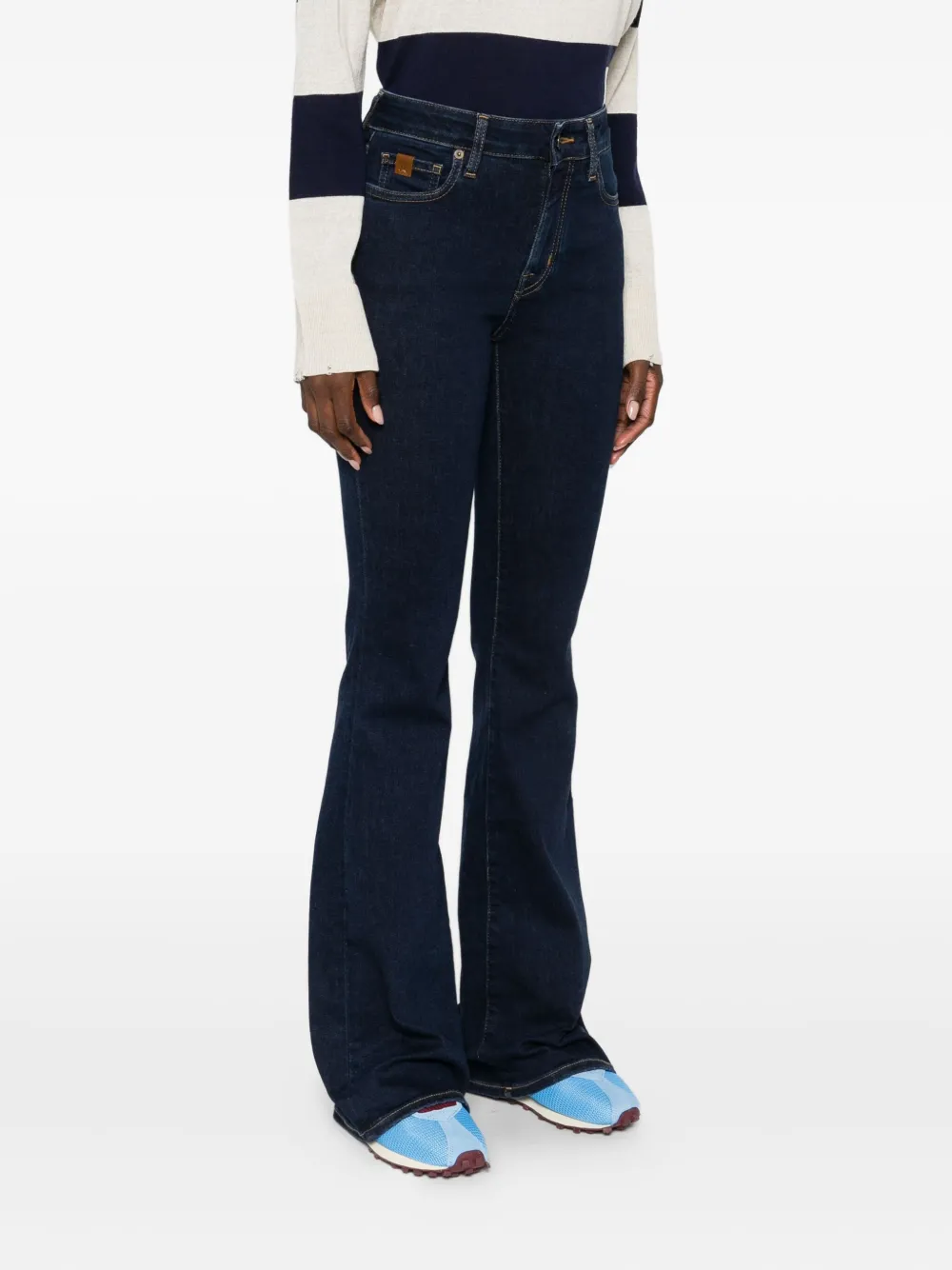 Jacob Cohën Jeans met logopatch Blauw