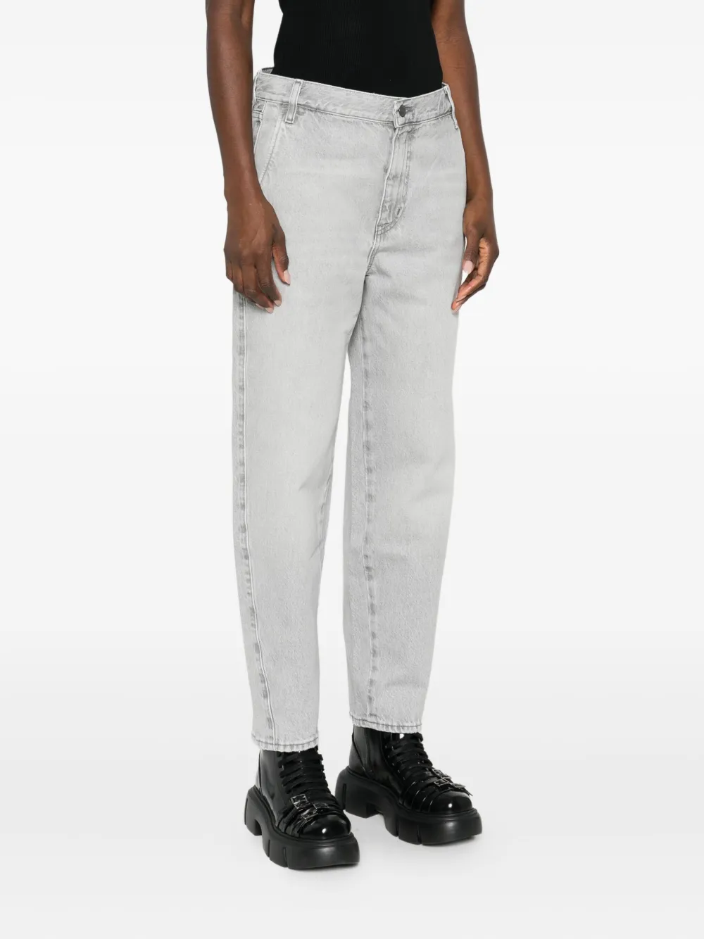 FRAME Jeans van biologisch katoen Grijs