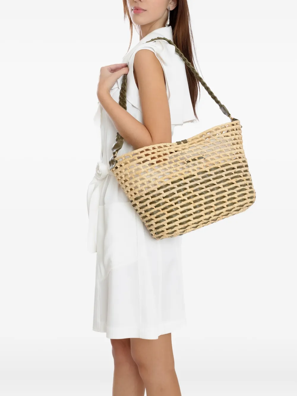  Sarah Chofakian Opera Glace Satchel Bag - Neutrals 