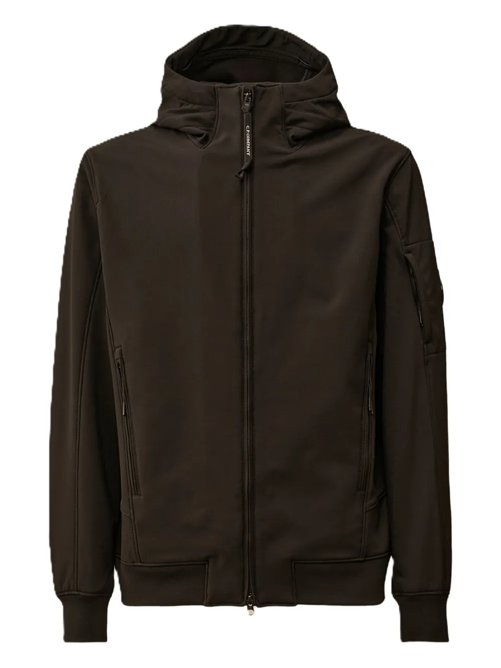C.P. Company hooded zip jacket | Black | Image 1