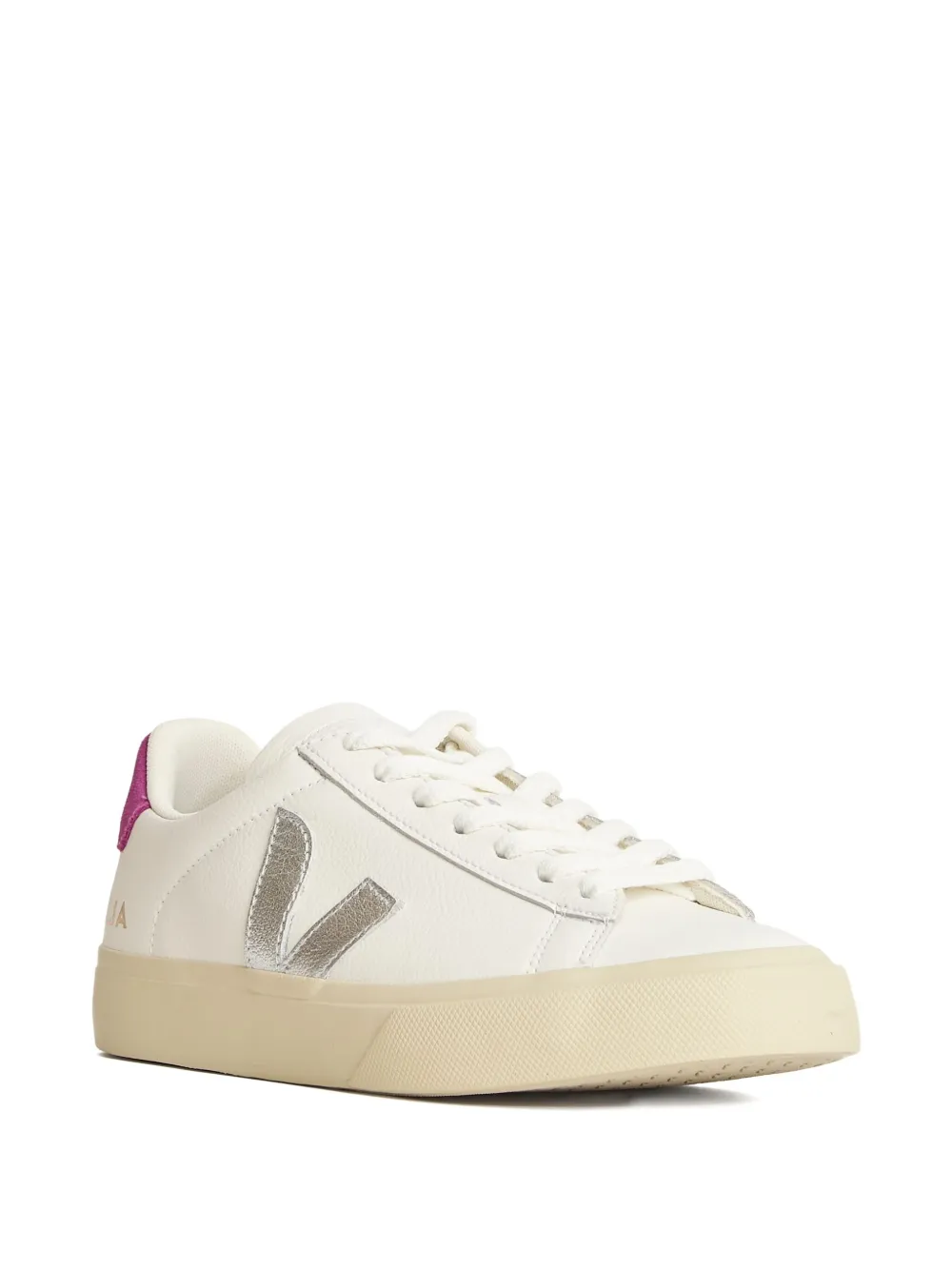 VEJA logo leather sneakers - Wit