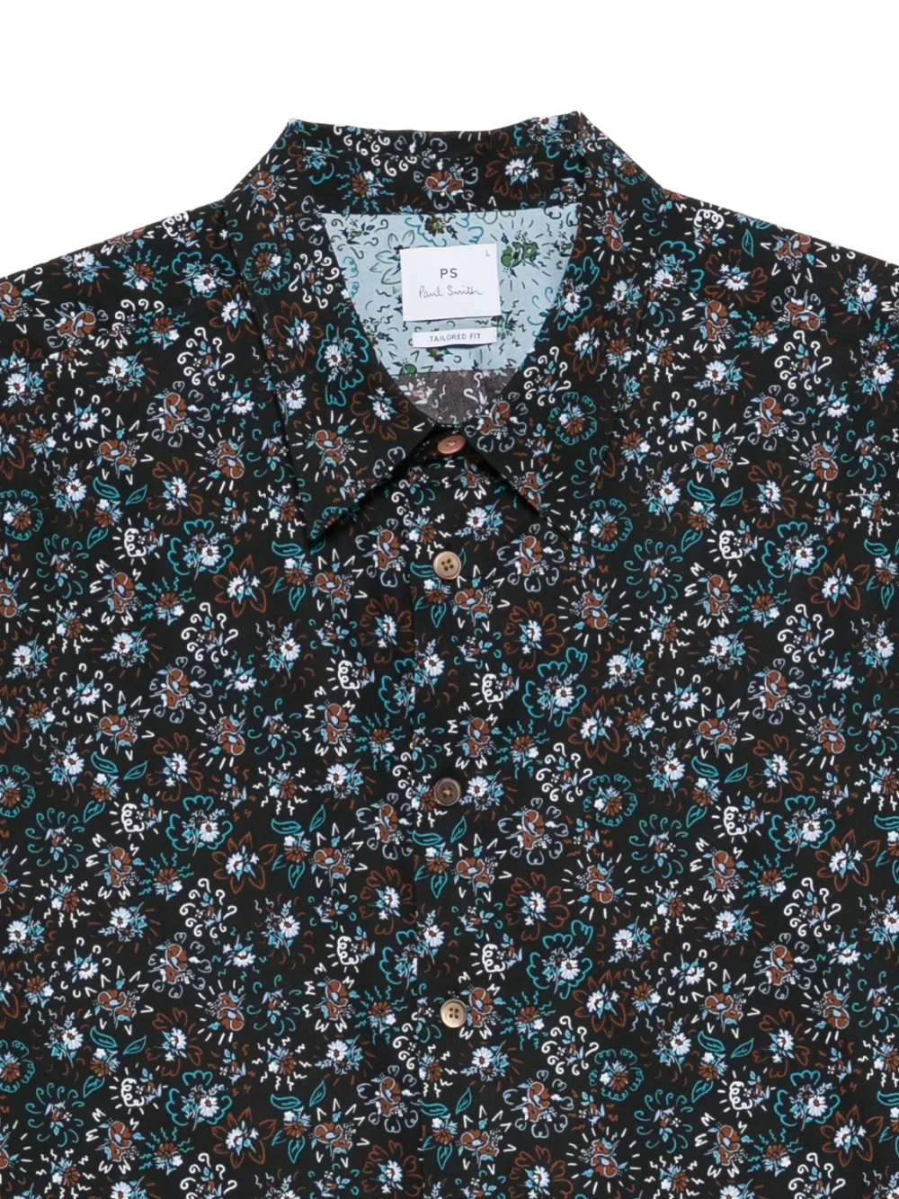 Paul Smith Ferris Floral overhemd Zwart
