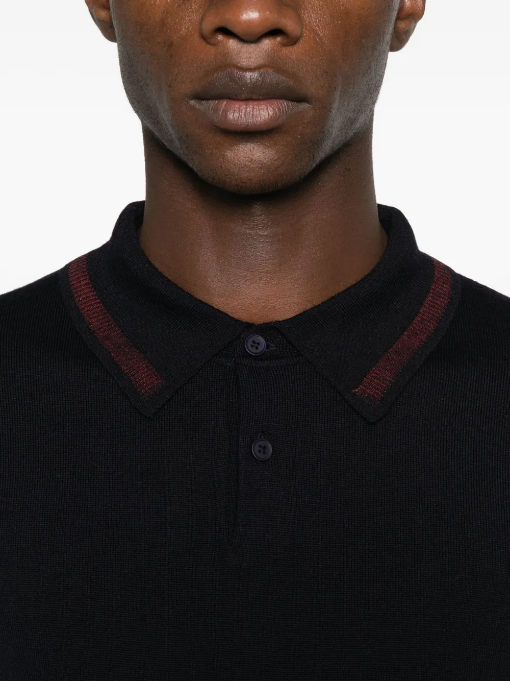 Paul Smith Poloshirt met geborduurd logo Blauw