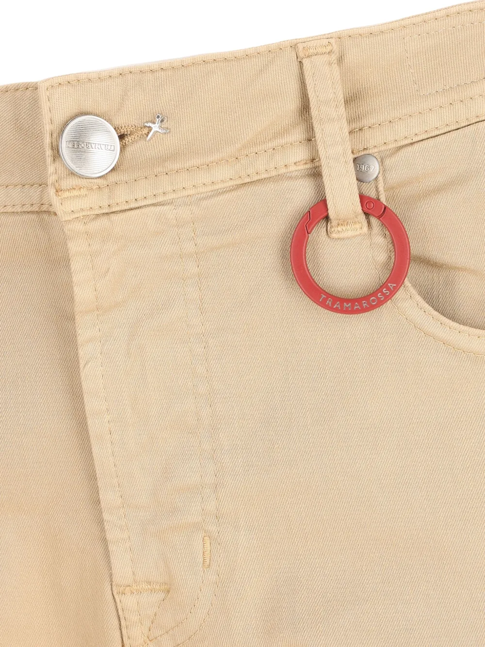 Sartoria Tramarossa ring-detail jeans - Beige