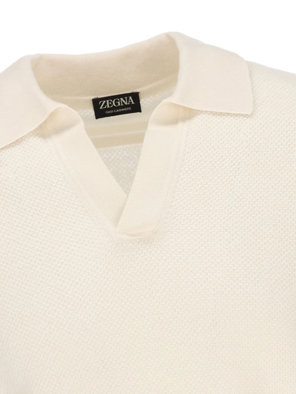Zegna Poloshirt met lange mouwen Beige
