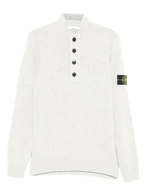 Stone Island playera tipo polo de mezcla de lana