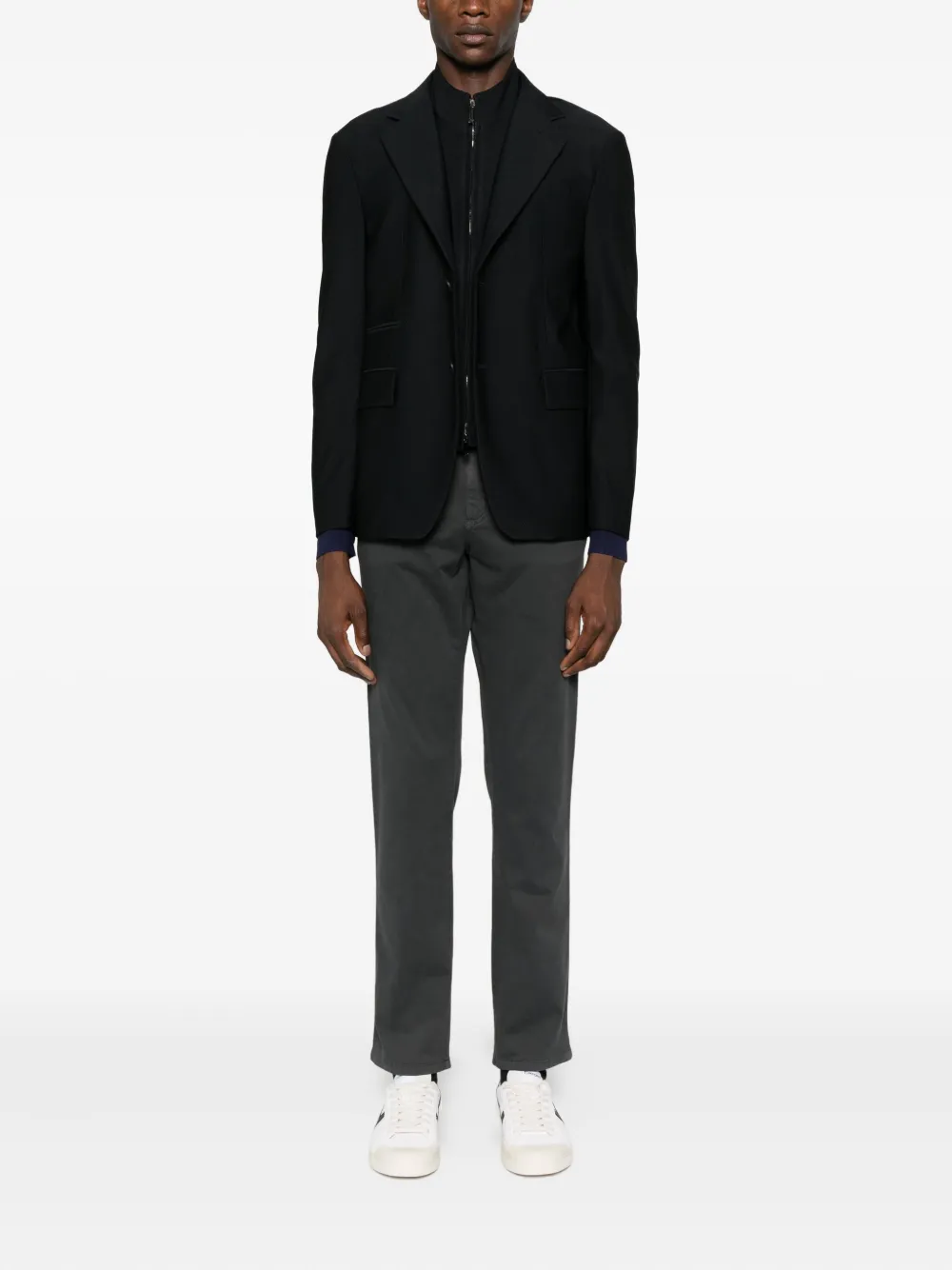 Emporio Armani button-fastening blazer | Suit & Dinner Jackets | Image 2