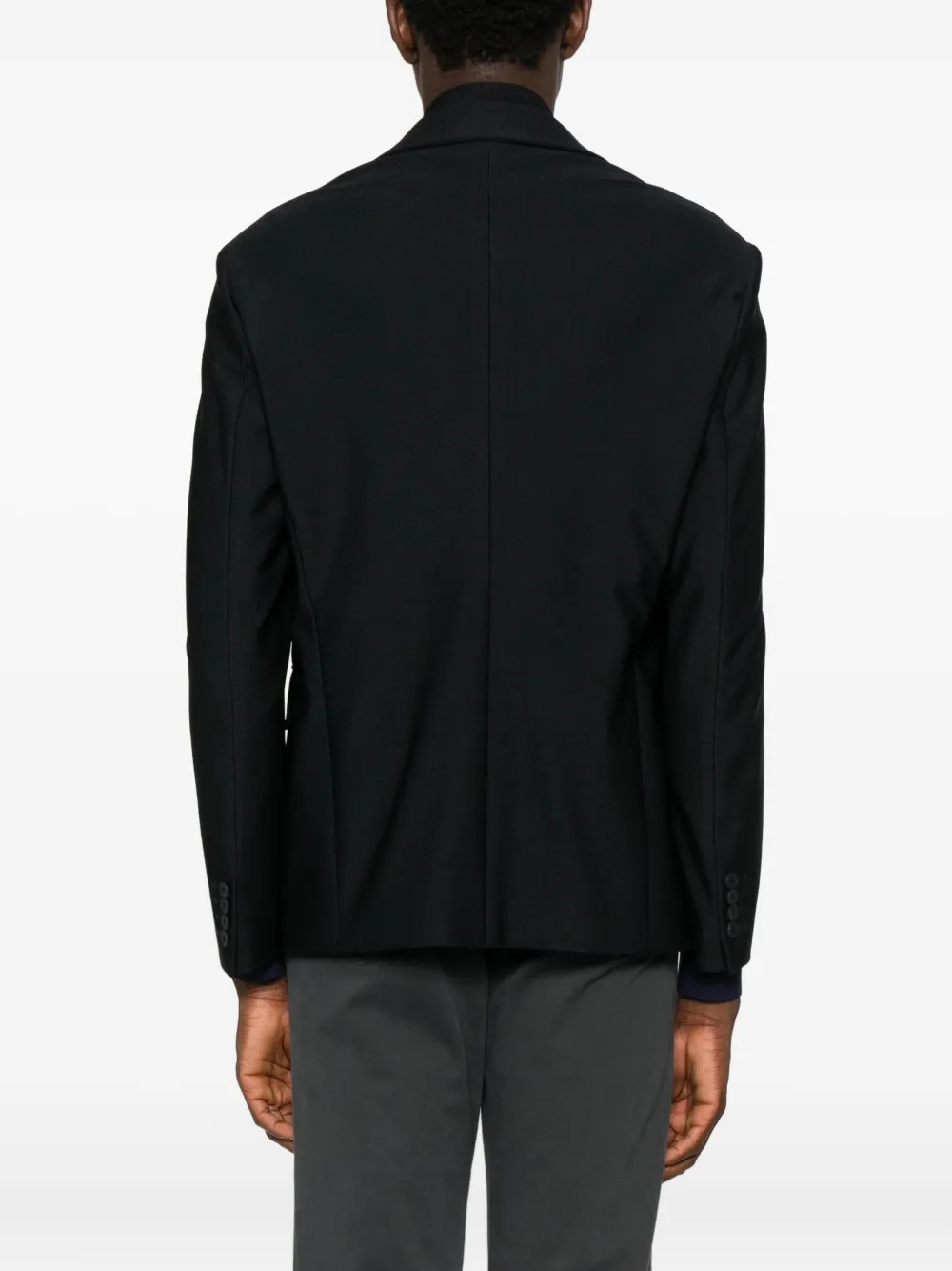 Emporio Armani Blazer met knoopsluiting Zwart