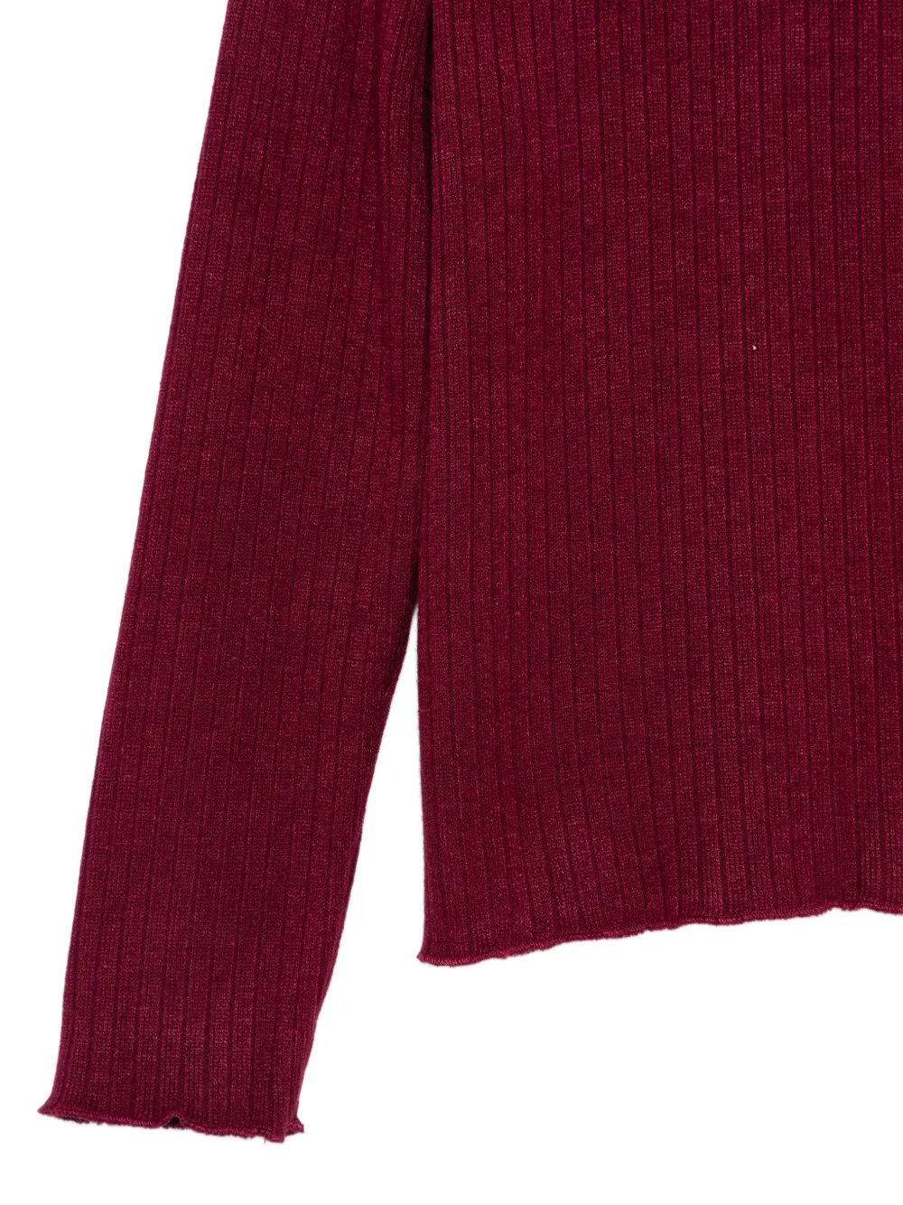 Miss Grant Kids Geribbelde coltrui Rood