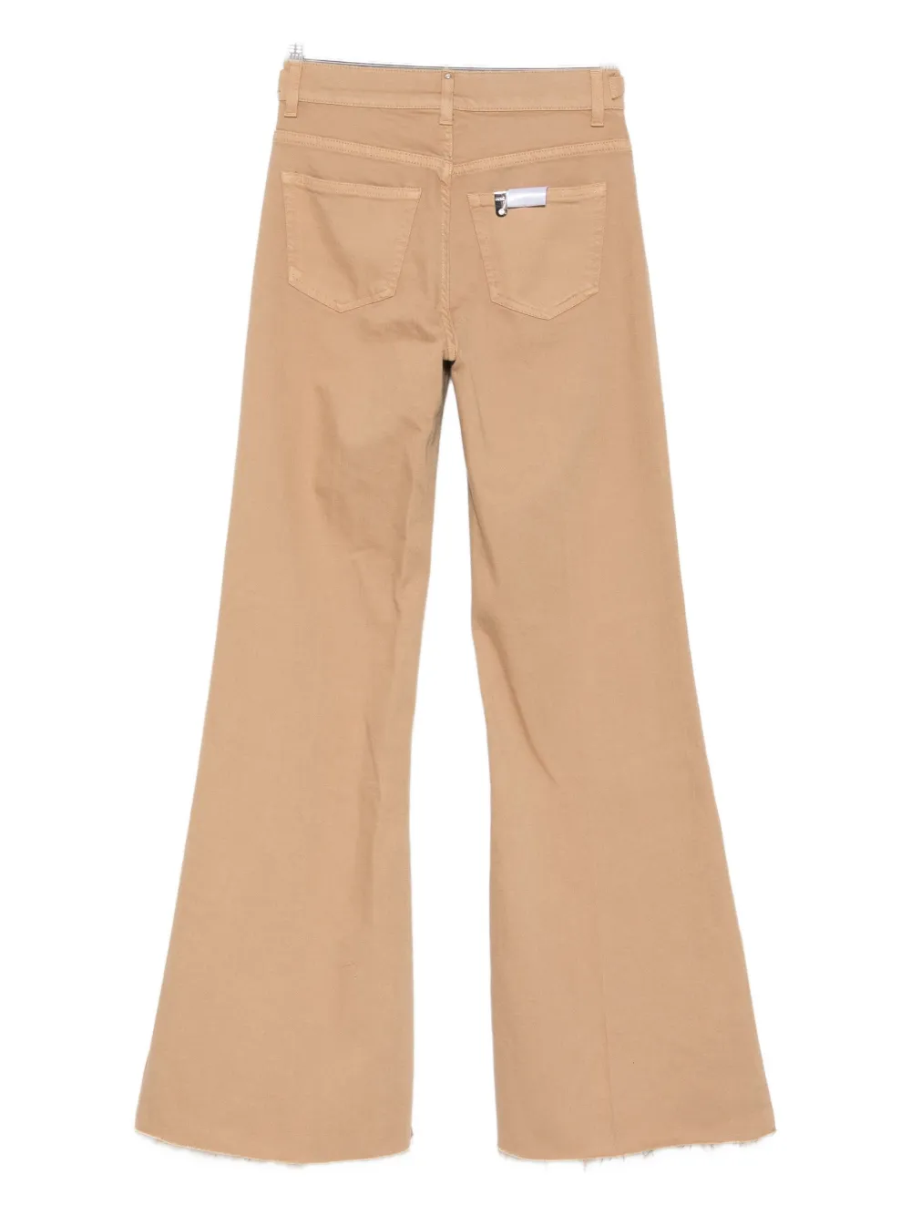 Liu •jo Logo-detail Flared Jeans In Neutral
