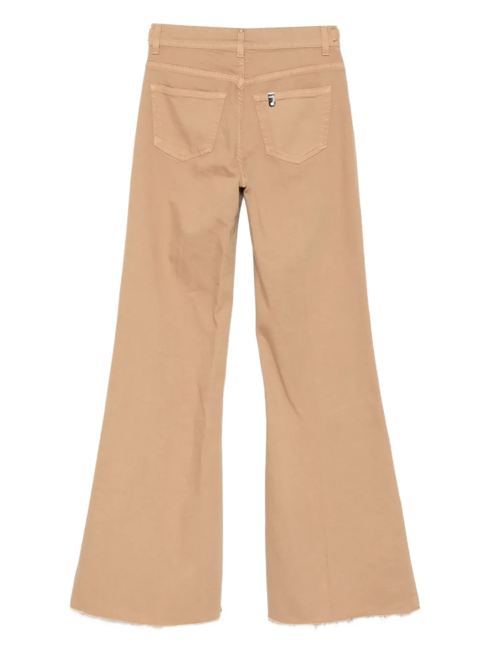LIU JO Flared jeans met logodetail - Beige