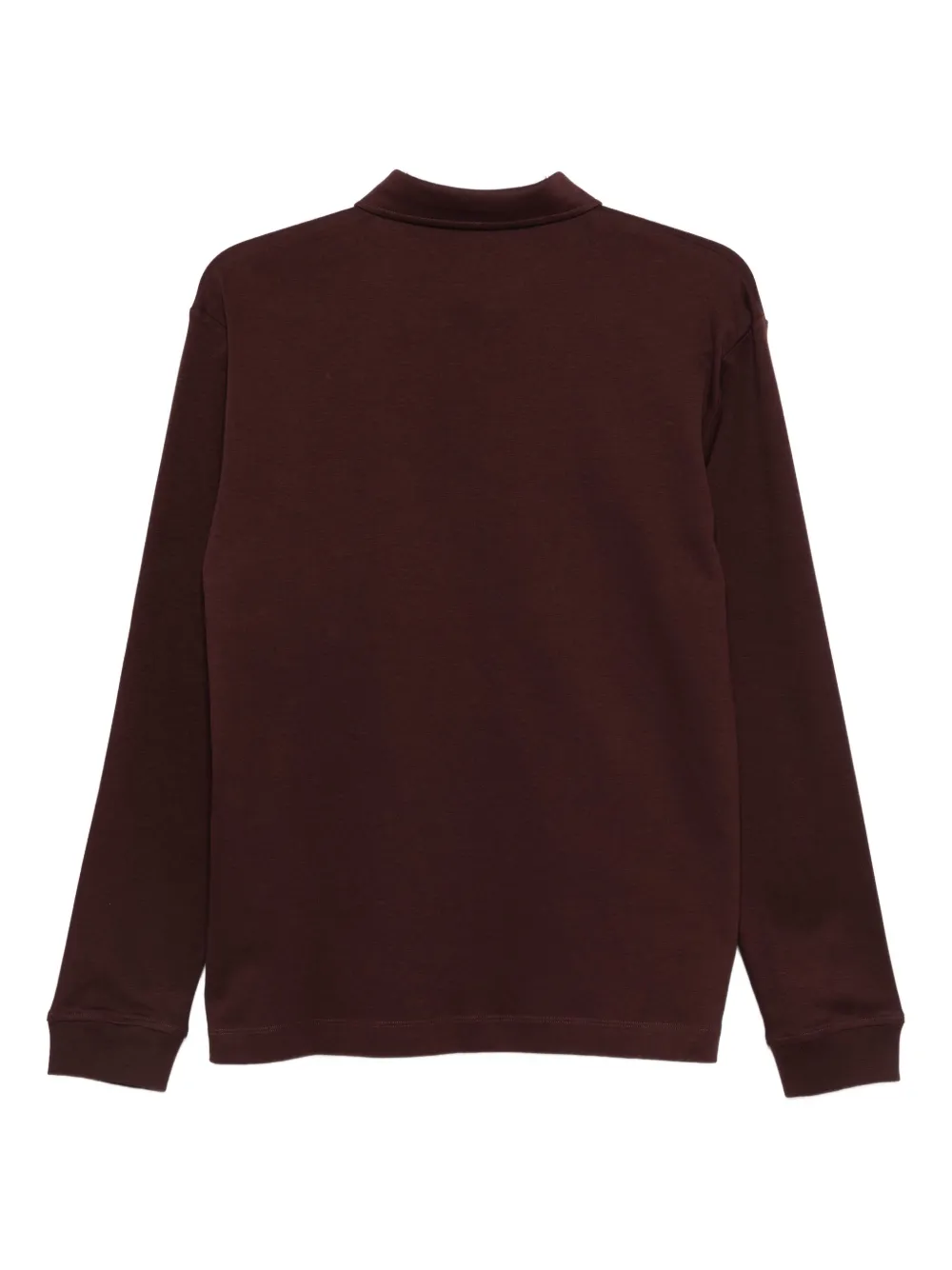 Sunspel long-sleeve polo shirt - Rood